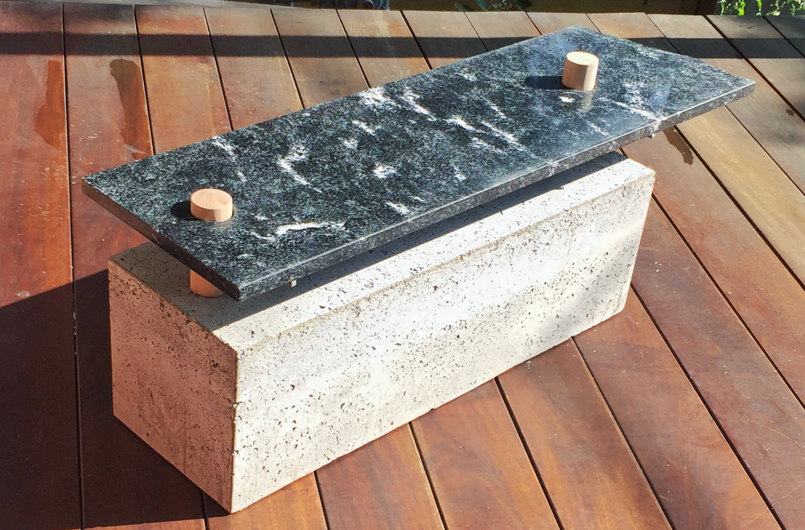 Collectible concrete bench
