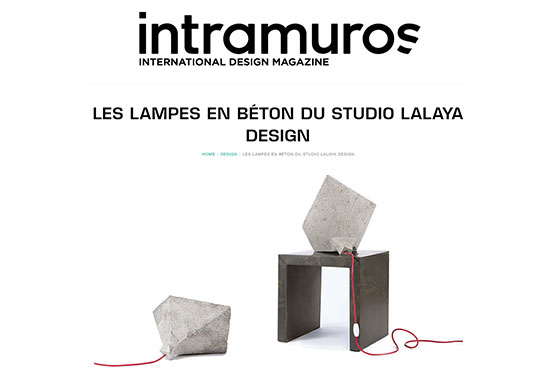 Intramuros - Lampes en beton de LALAYA Design