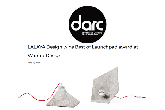 DARC Magazine on LALAYA Design