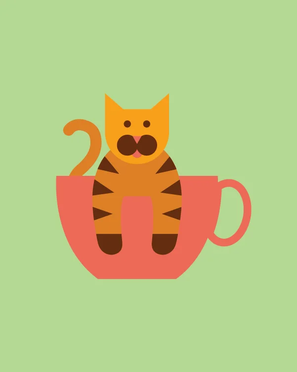 Lil' Cat in a Tiny Cup