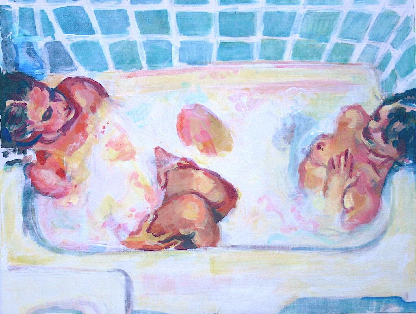 Just added this print to my shop! Adding new products every couple days so look out 👀 Link in bio 💞
.
.
.
#queerart #queerartist #homedecor #art #painting #contemporarypainting #acrylic #contemporaryart #kunst #bathtub #design #blue #pink #coolcolo