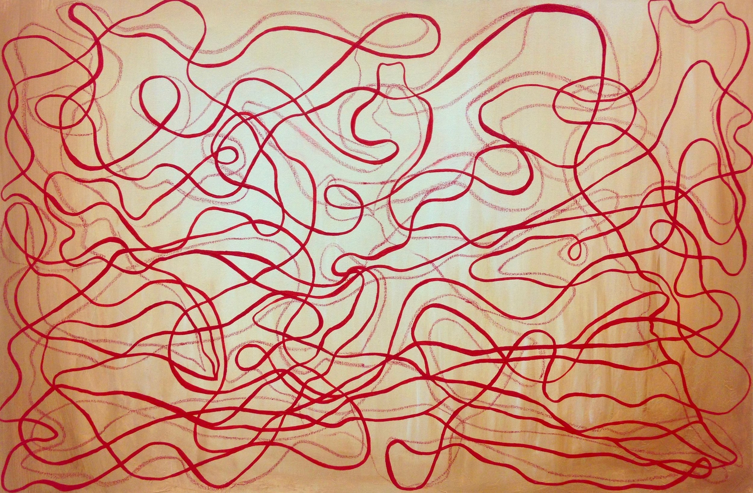 Symbiosis24 x 36" Acrylic and chalk pastel on canvas.Showcased at Luminescence II at the Deer Lake Gallery. March 2017