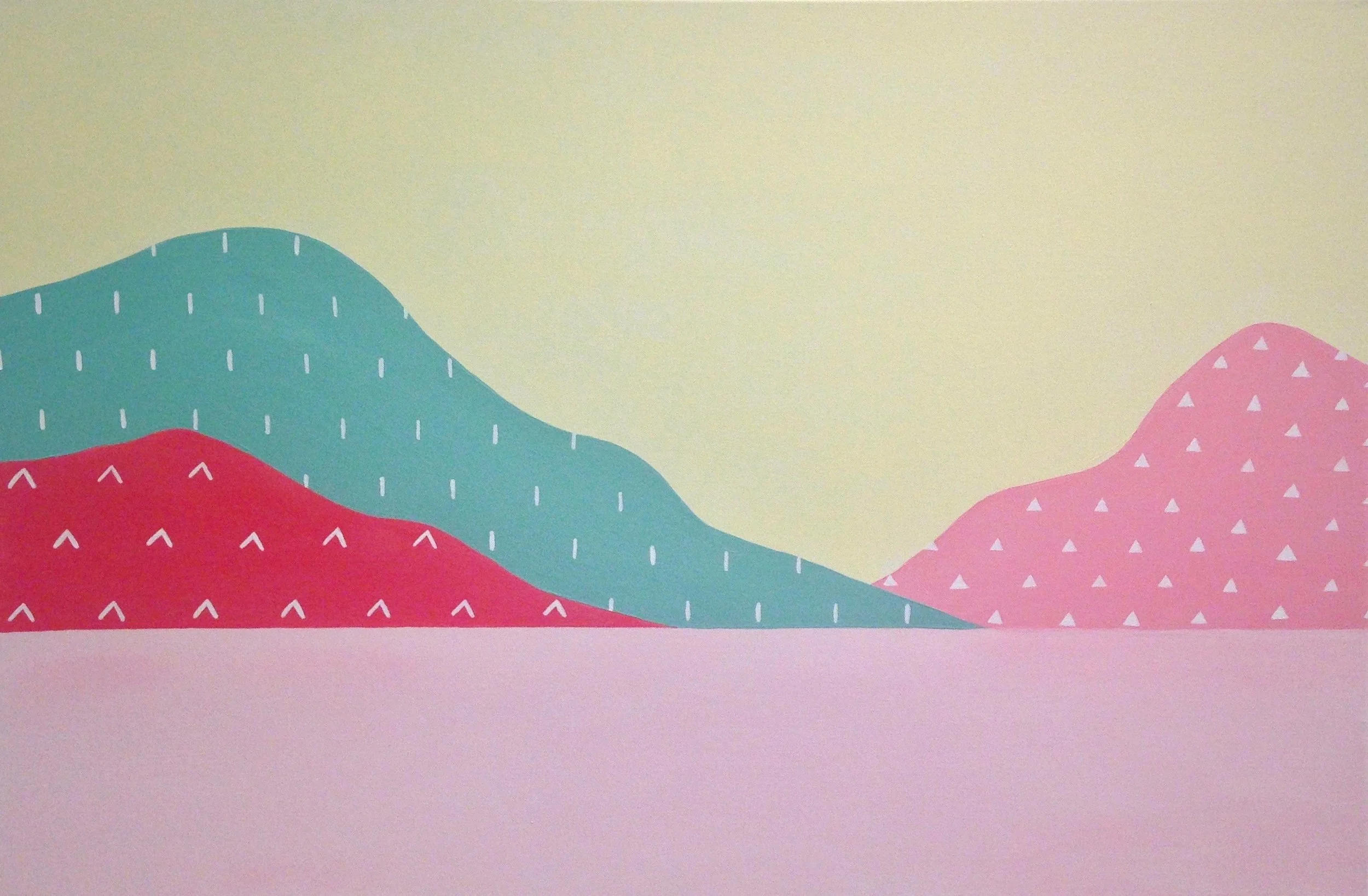 Synthetic Landscape24 x 36", Acrylic on canvas.Showcase at University of Victoria's Residence Open Mic Night. Feb 2017