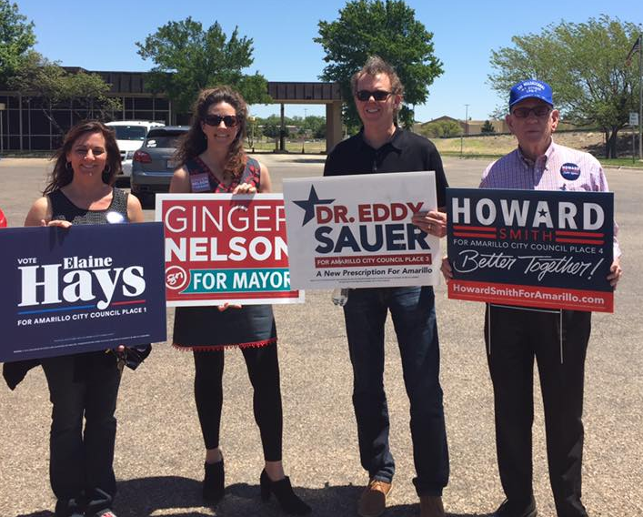 Amarillo City Council incumbents/Photo by Sauer Campaign