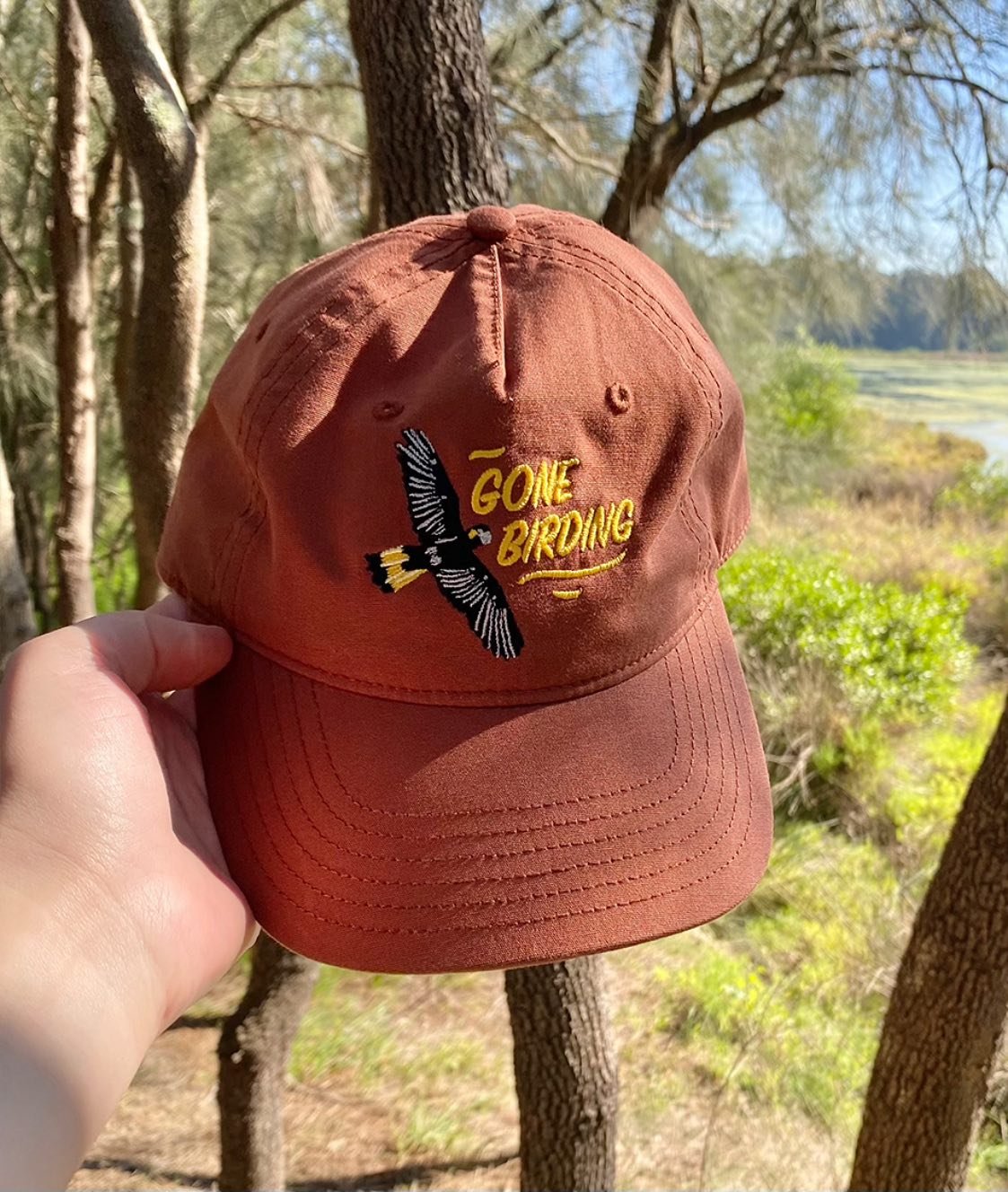 Our &lsquo;Gone Birding&rsquo; Hat is leaving the nest! After our current batch runs out we won&rsquo;t be restocking - gotta make room for some new birds 🦜✨ If you&rsquo;ve had your eye on it, snag one before it&rsquo;s gone for good. Hat sales sup