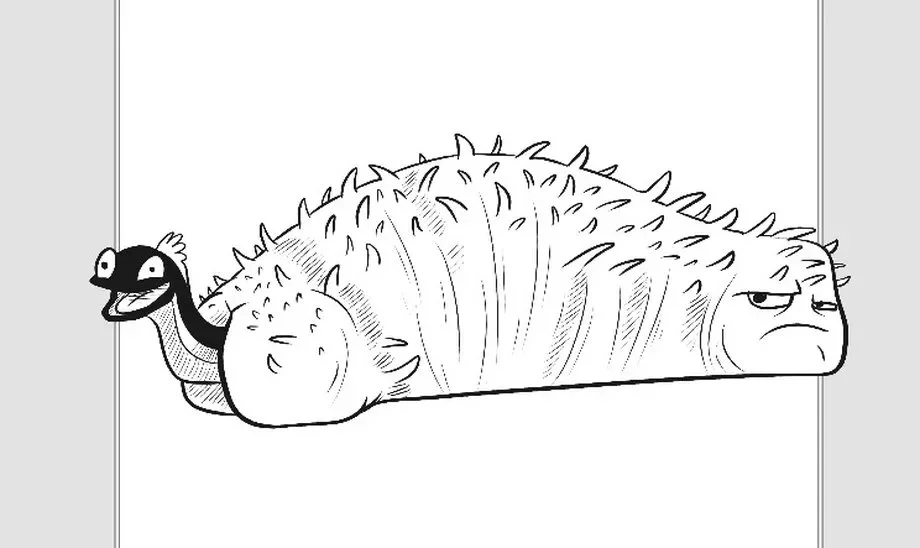 The sea cucumber Illustrated by Ethan Kocak