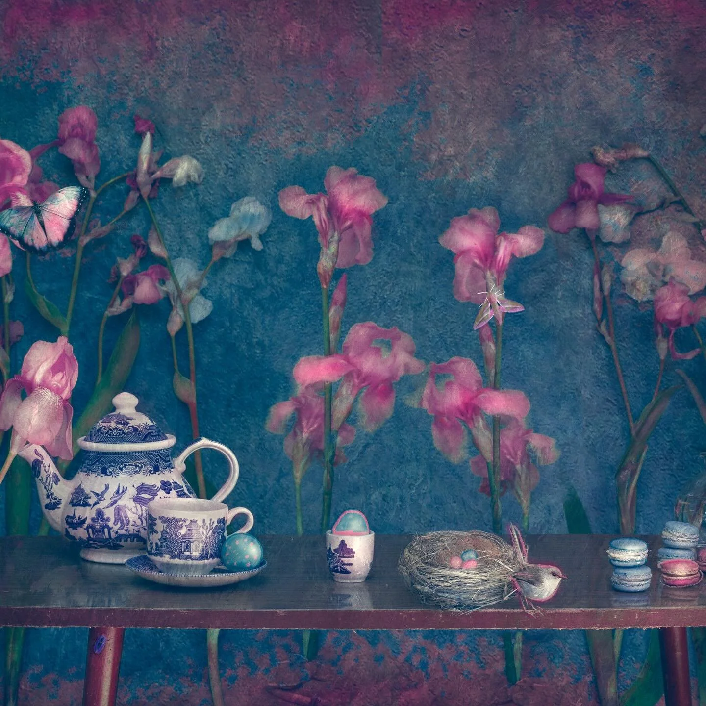 A NEW MINIATURE PRINT RELEASE 
Eggs for Mother&rsquo;s Day 🩵
A small offering for the women who made nests from whatever they had. A new piece that began with a nest I found in the side of the road&hellip;I&rsquo;ve made this work to celebrate those