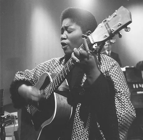Odetta Holmes: Known simply as Odetta (Dec 31st,1930-Dec 2, 2008) is an American folk singer and songwriter, guitarist, actress and civil rights activist.