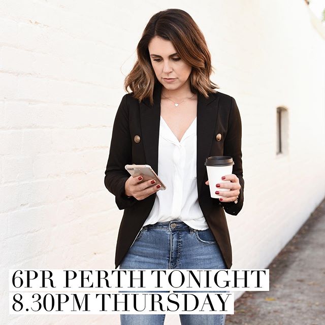 PERTH TONIGHT // Looking forward to my monthly spot on 6PR tomorrow night with Nic @media_stable Hayes and Chris Ilsley - chatting news &amp; current affairs. Usually a laugh or two in there too 😉 Tune in from 8.30pm #perthtonight #perthradio