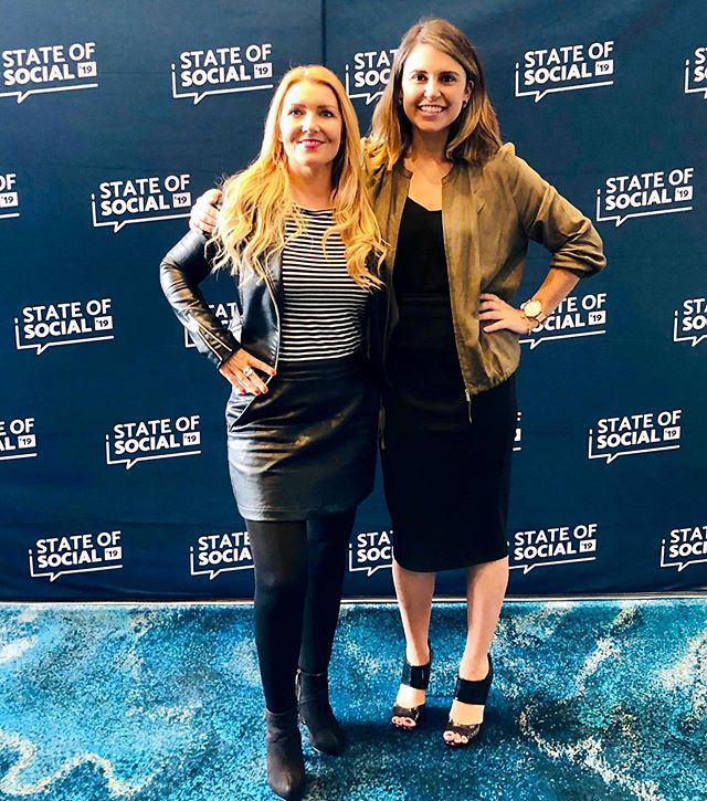 #STATEOFSOCIAL19 // So pumped to hear from all the amazing speakers at @state_of_social today - massive congrats to @megcoffey and the @smperth team for an incredible event. And so happy to bump into this gorgeous human @vivacitymarketing 💛