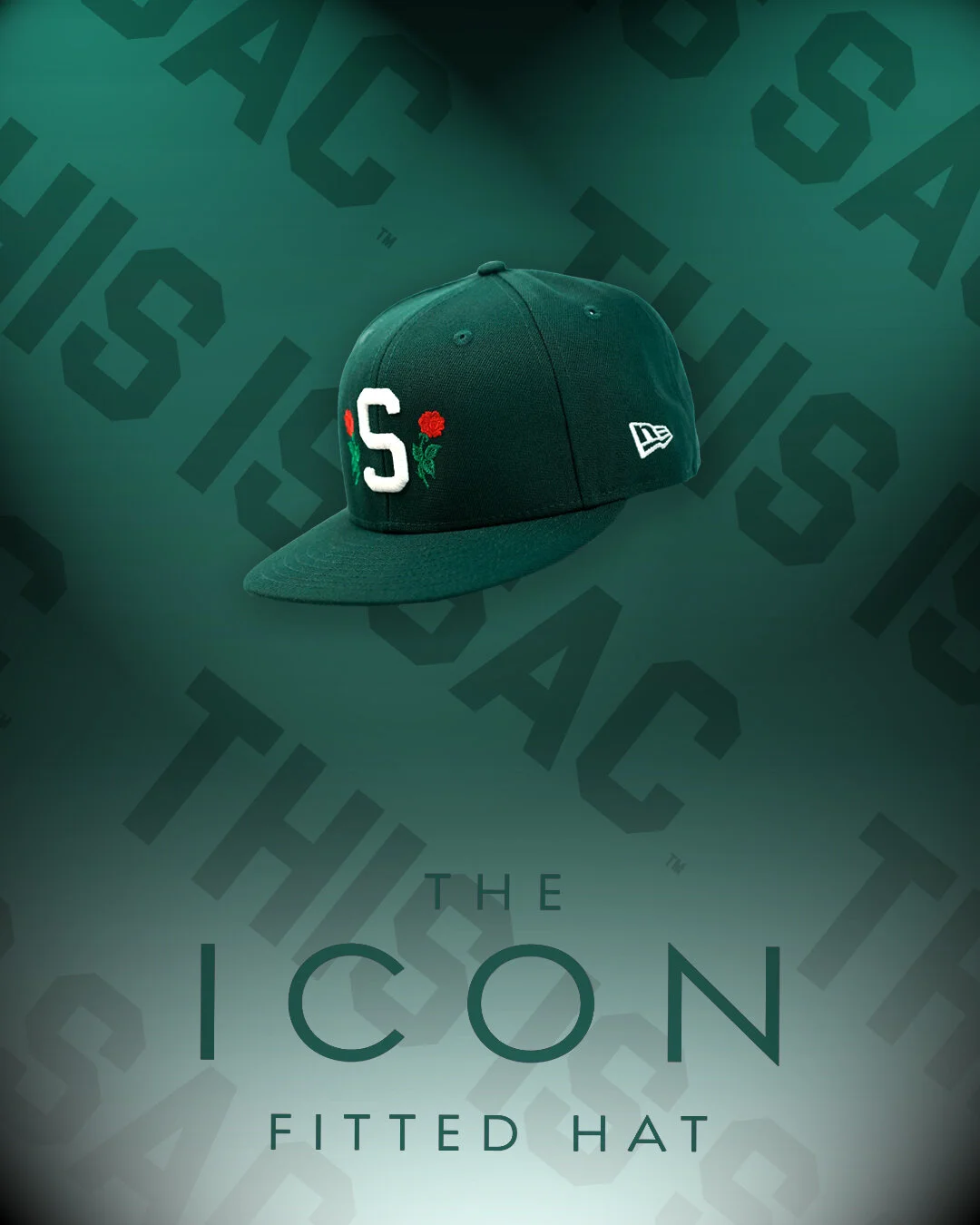 The Dark Green Icon Fitted Hat
