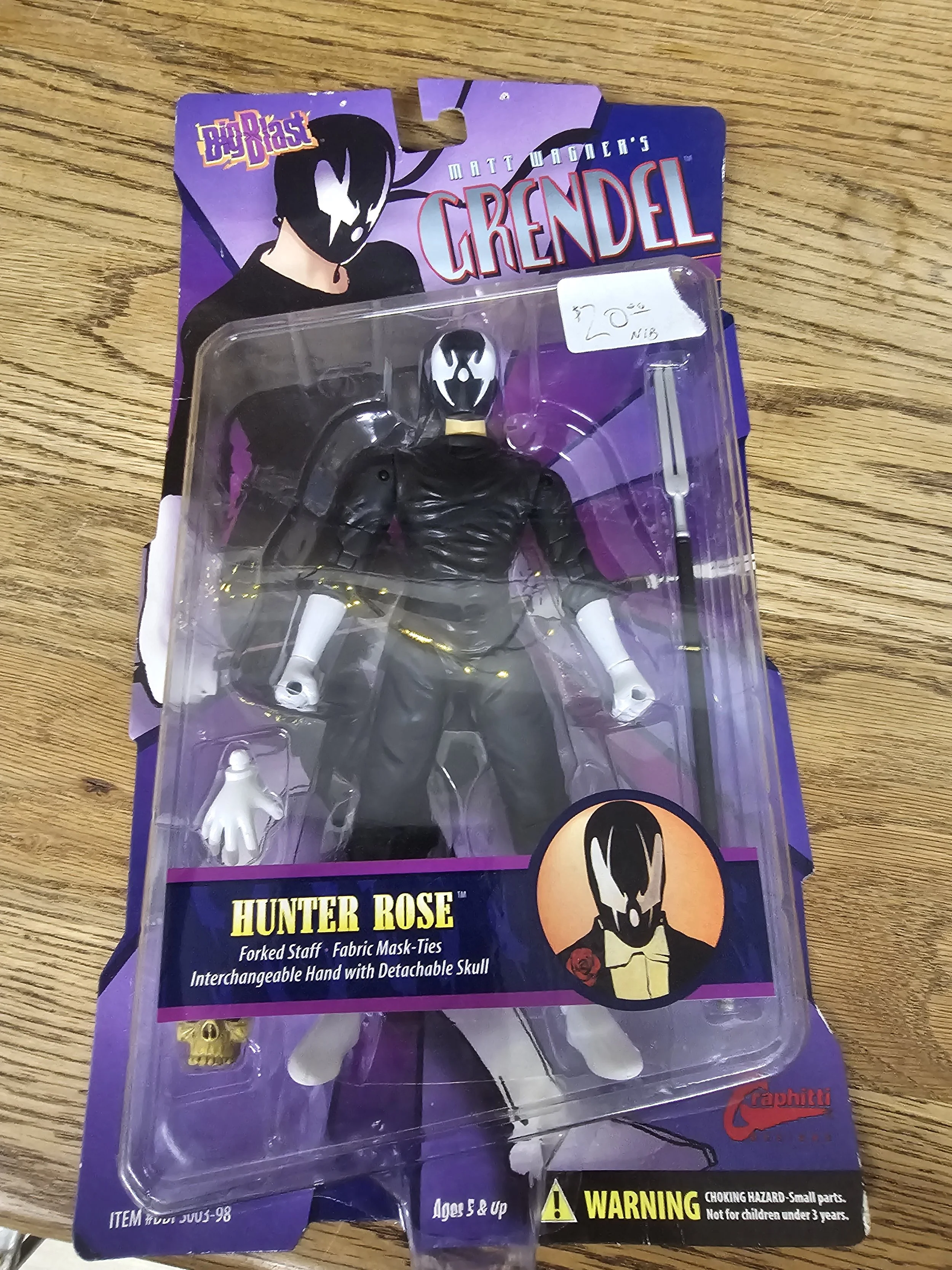 Matt Wagner's Grendel Action FIgure from the comic "Grendel" by BIG BLAST TOYS (1994)