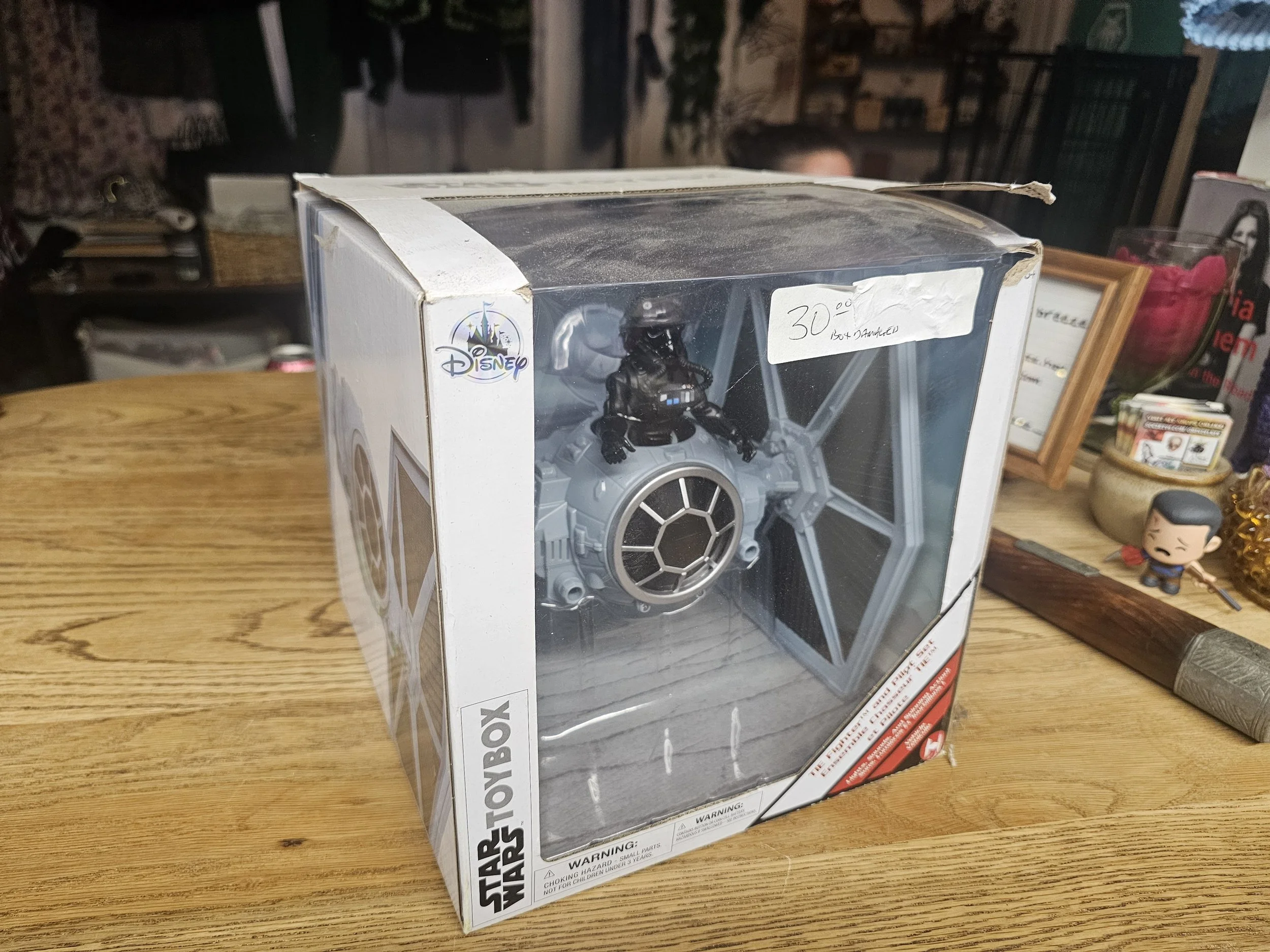 Star Wars ToyBox Tie Fighter and pilot