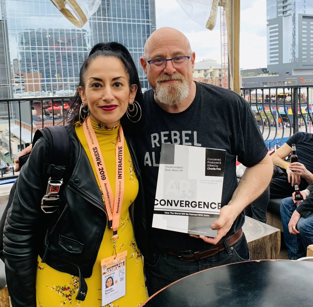 Charlie Fink book launch “Convergence” at Speakeasy with Deepa Mann-Kler