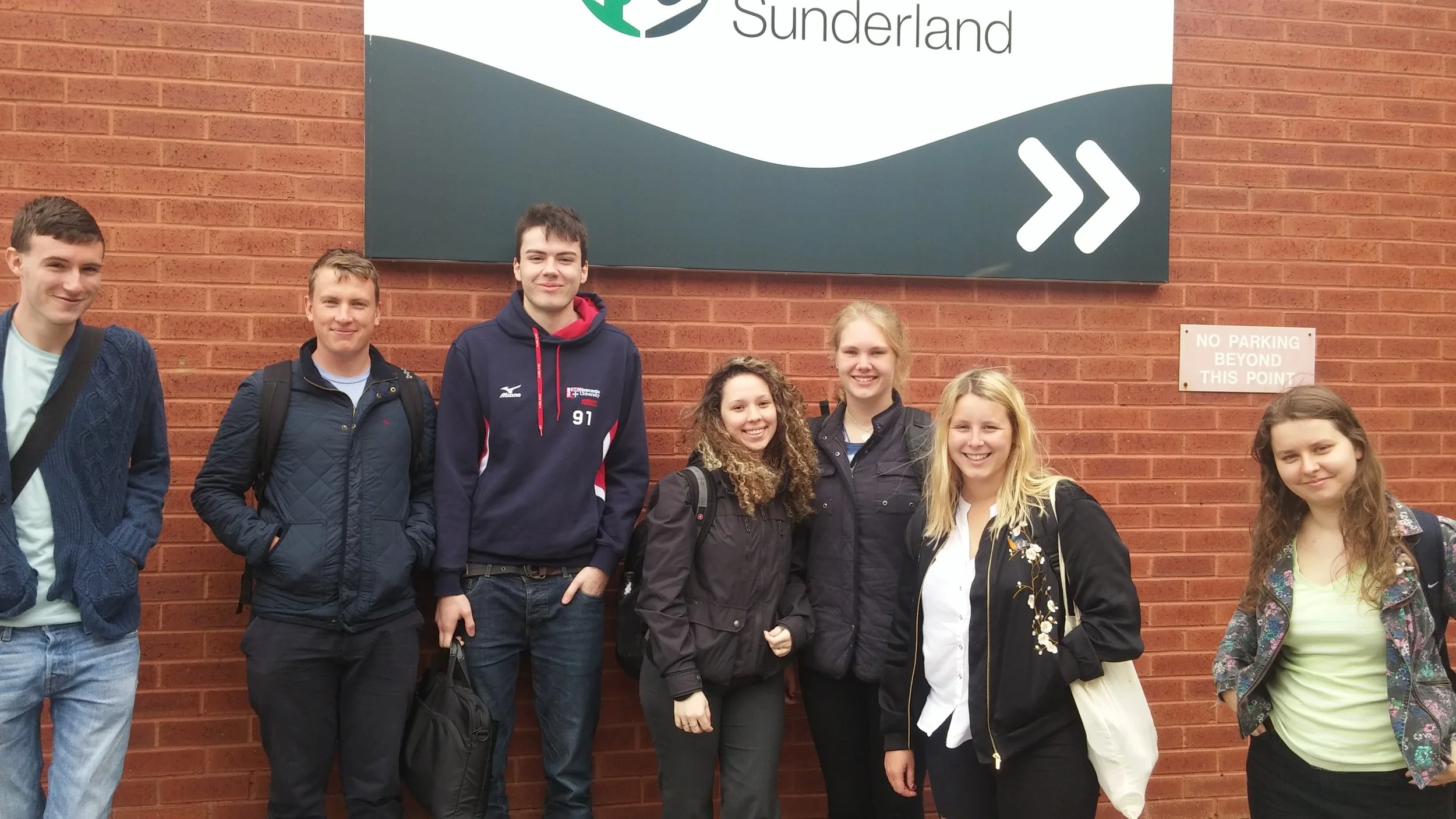 Our team assembled outside FabLab, Sunderland where we learned about 3D design