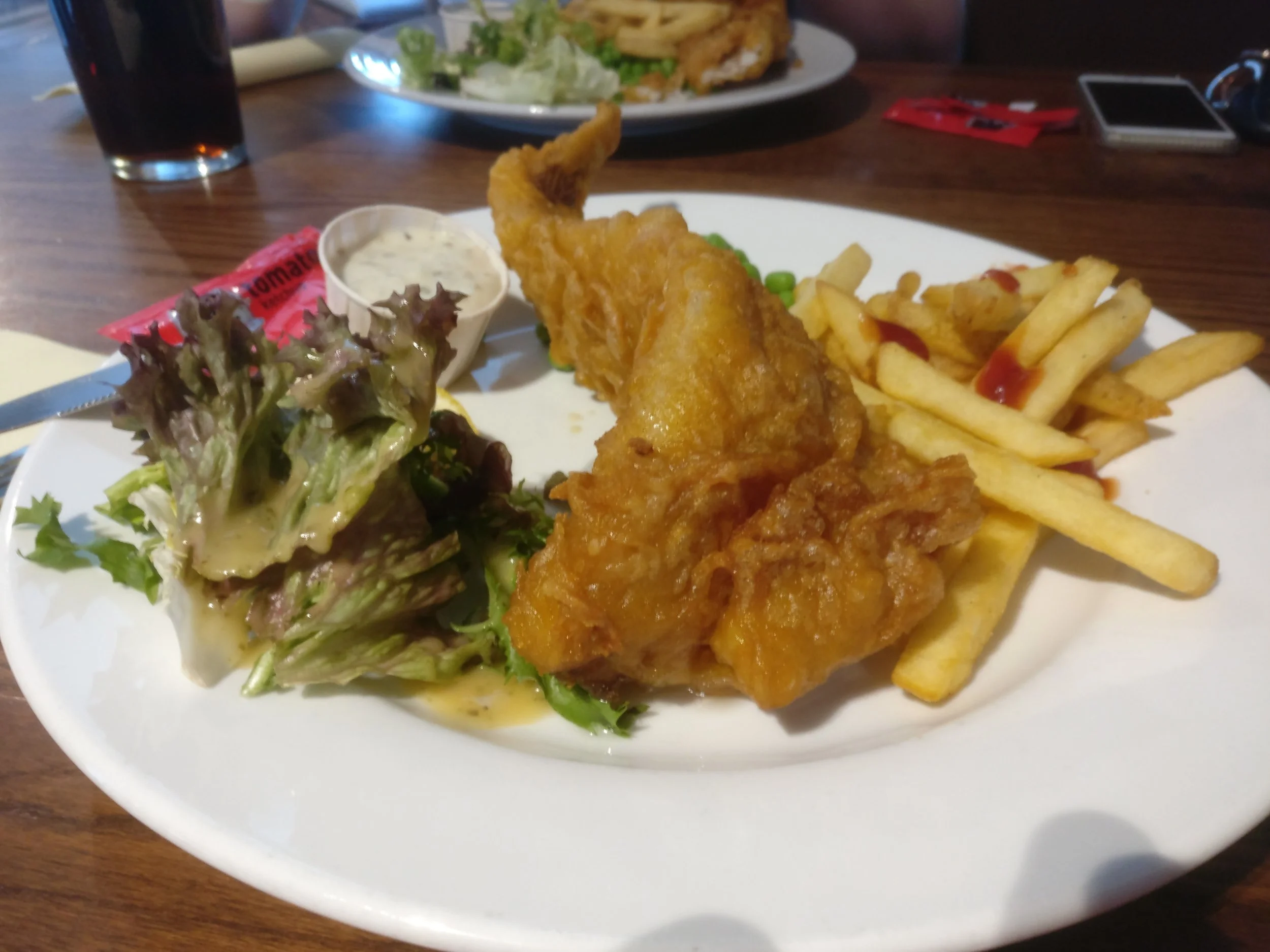 We went for lunch at The Dirty Duck - one of the bars on campus