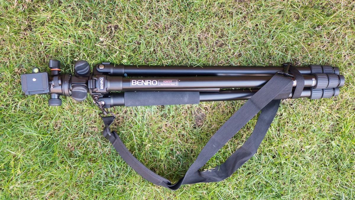 Strap attached straight to the tripod