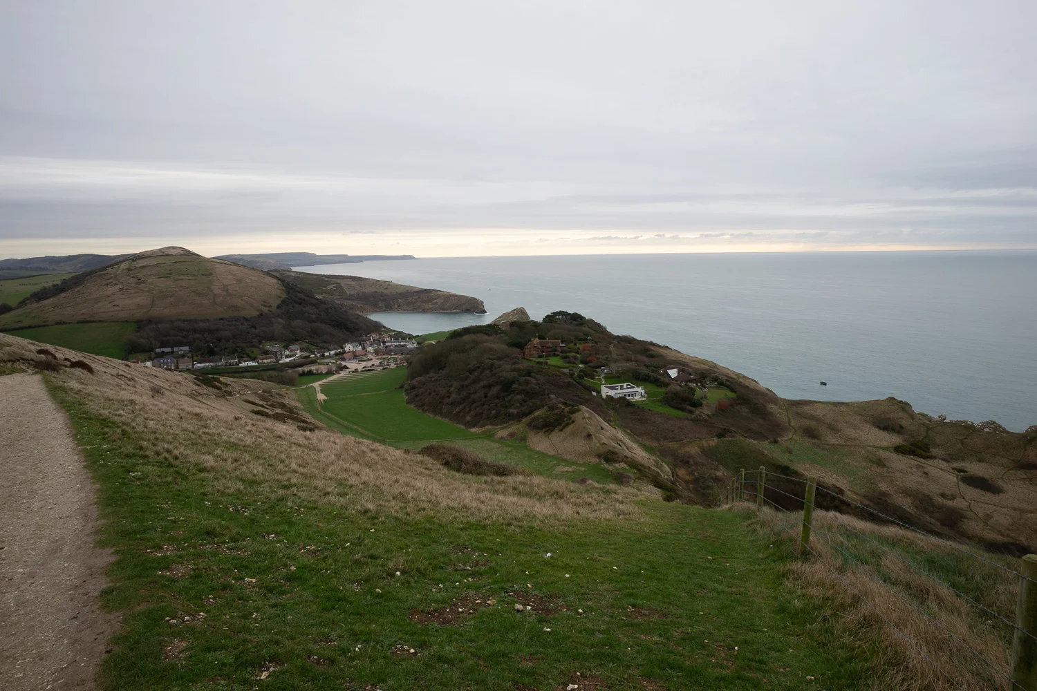 The way back from Durdle Door to Lulworth Cove