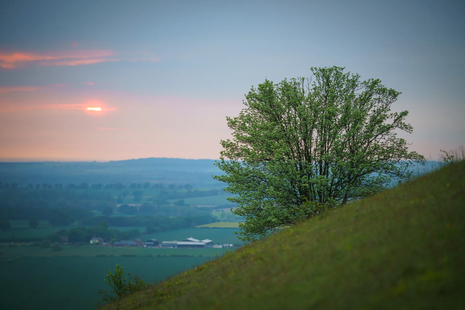 Sunset view from Aston Rowant