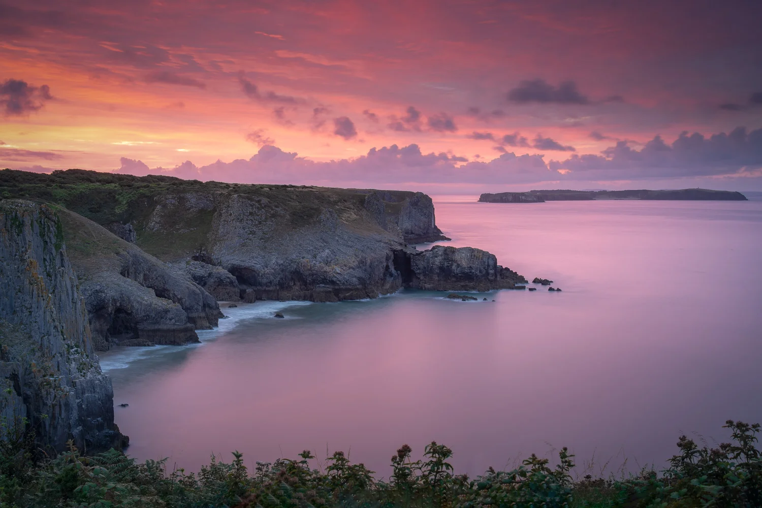 The View Towards Caldey Island