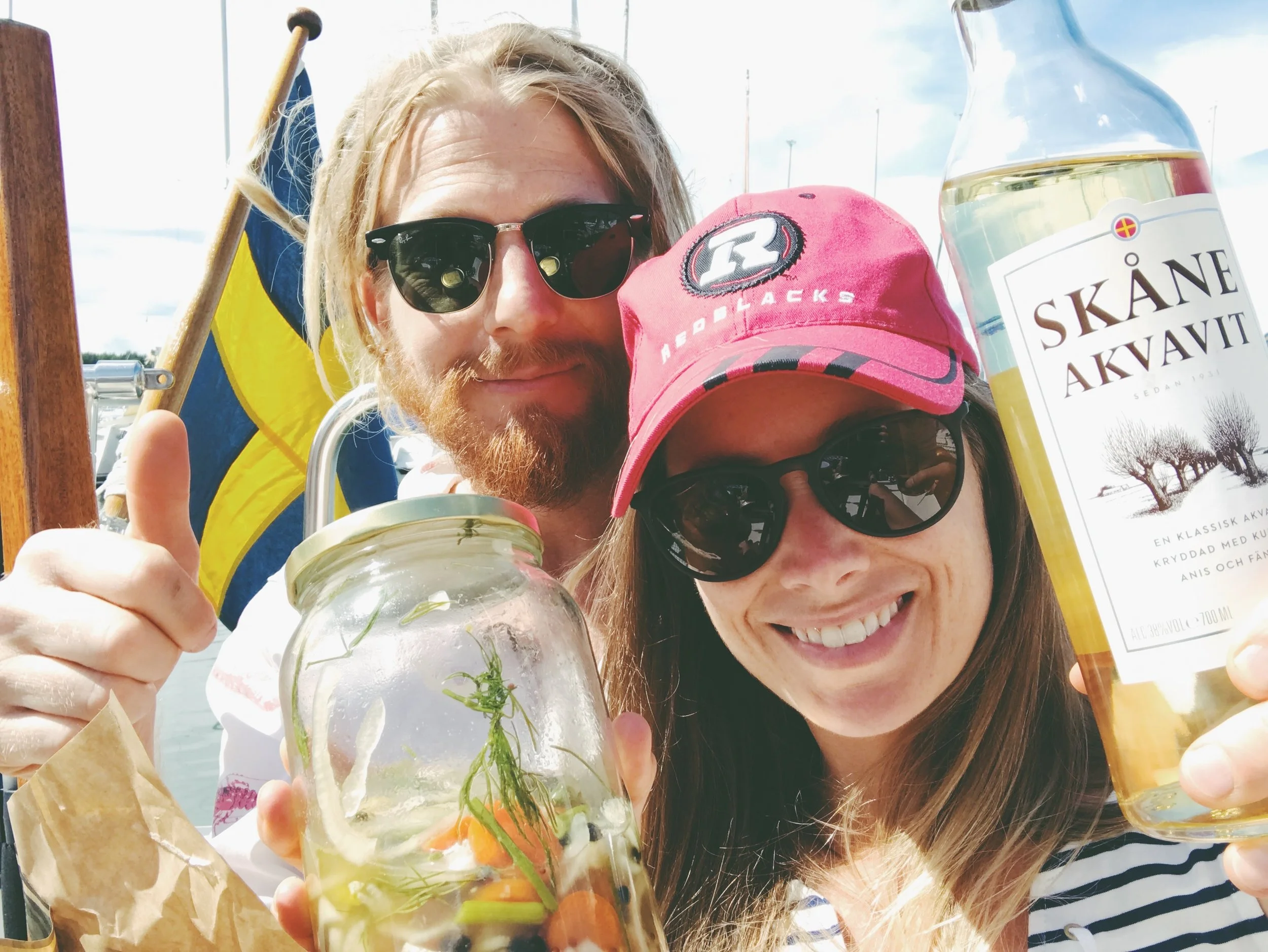 On my birthday we drank schnapps and ate pickled herring. It was very relaxing. 