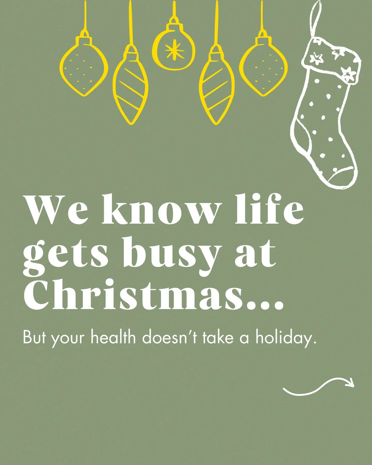 The holiday season can feel full, but staying connected to your Exercise Medicine routine is one of the most valuable gifts you can give yourself.

Keeping up your regular 2&ndash;3 sessions each week supports your energy, reduces treatment side effe