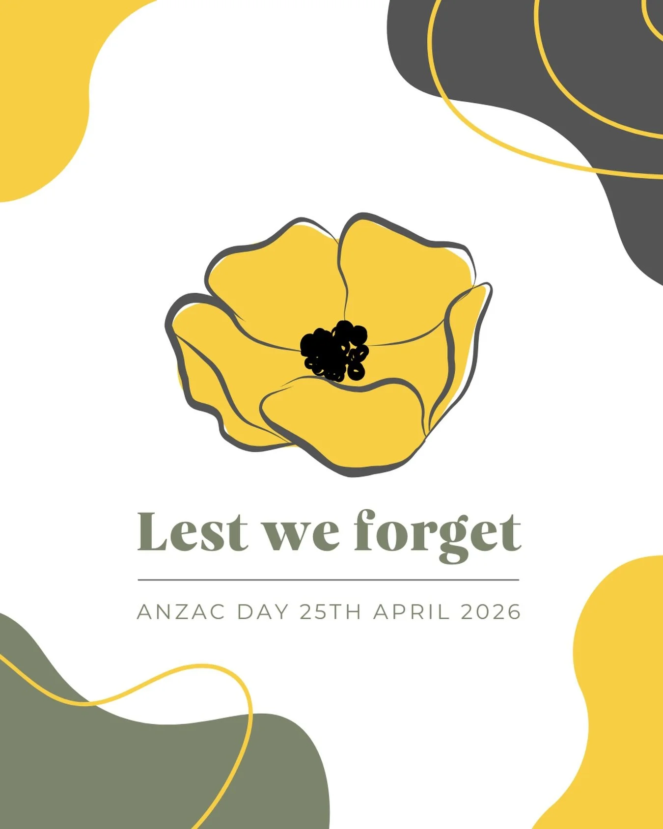 They shall grow not old,
as we that are left grow old;
Age shall not weary them,
nor the years condemn.
At the going down of the sun
and in the morning
We will remember them.