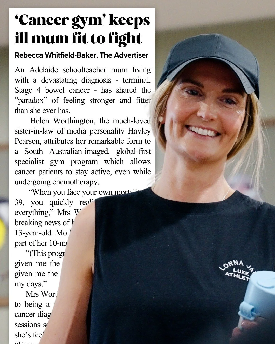 When Helen was diagnosed with stage 4 bowel cancer, she made a decision to keep living as fully as possible.

In today&rsquo;s The Advertiser, she shares how Exercise Medicine has helped her feel stronger, maintain her independence and continue being