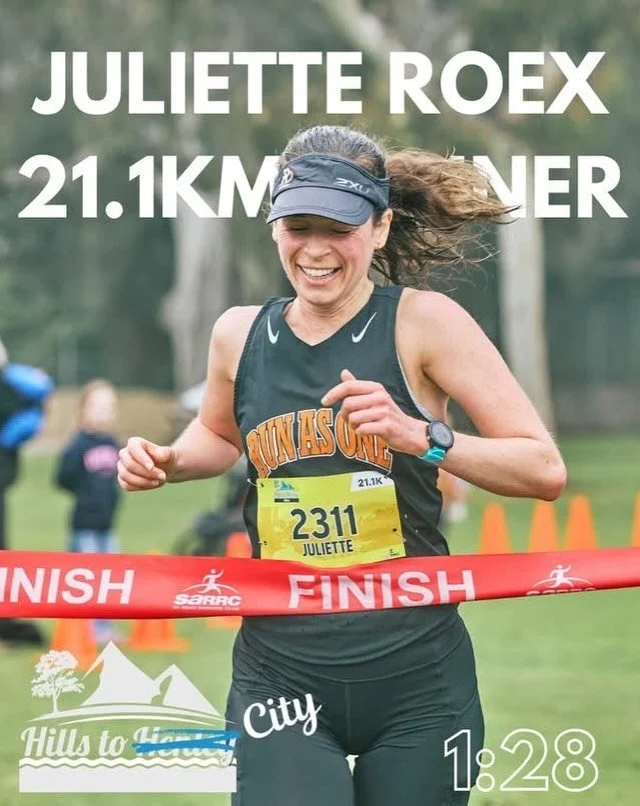 Congratulations to Dr Juliette Roex on taking out the Hills to City Half Marathon, crossing the finish line first in the 21.1km event.

As a Specialist Medical Practitioner at Lift Cancer Care Services, Juliette understands better than most that move
