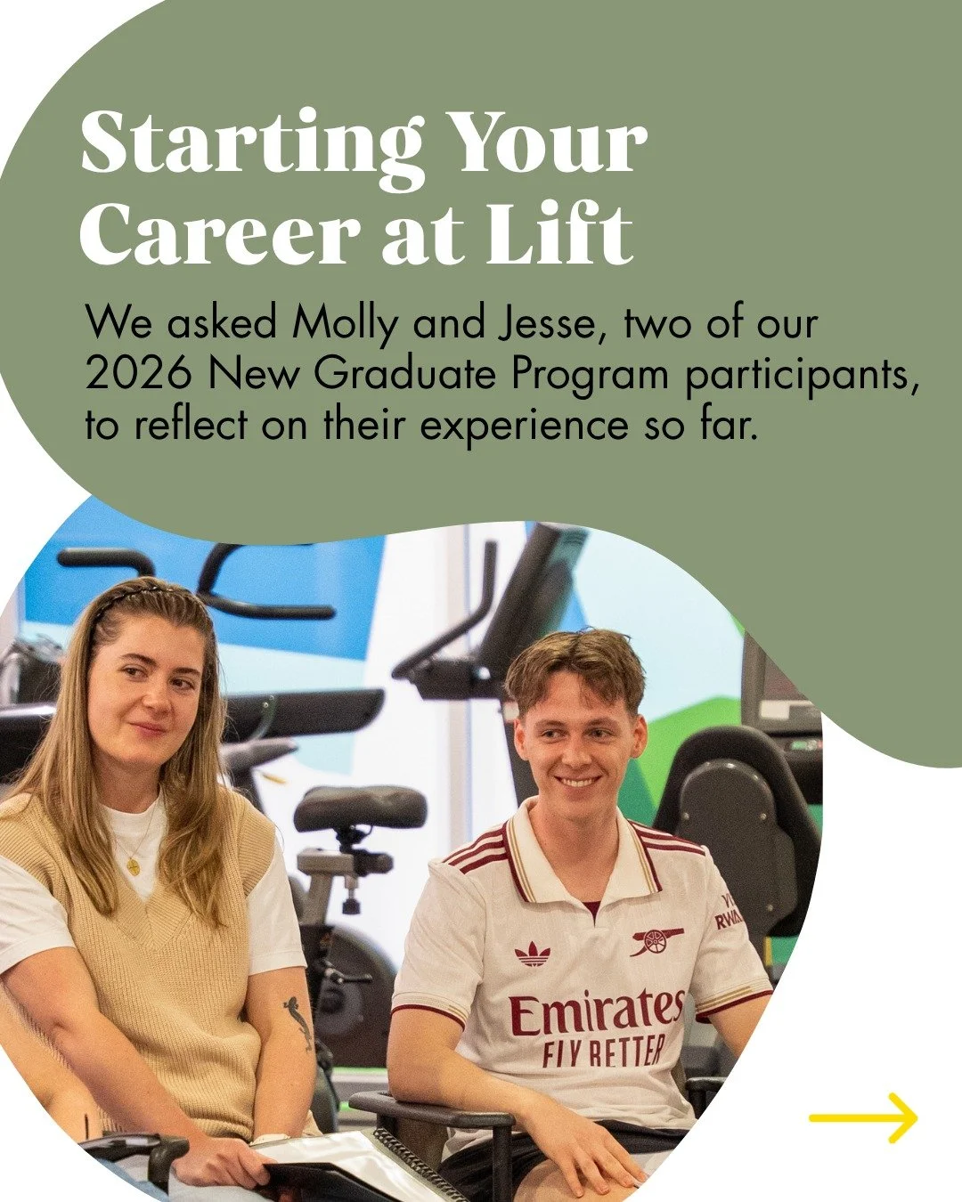 What is it really like to begin your career at Lift?

We asked Molly, Physiotherapist, and Jesse, Exercise Physiologist, to reflect on their experience as part of Lift&rsquo;s 2026 New Graduate Program, from the uncertainties they had before starting