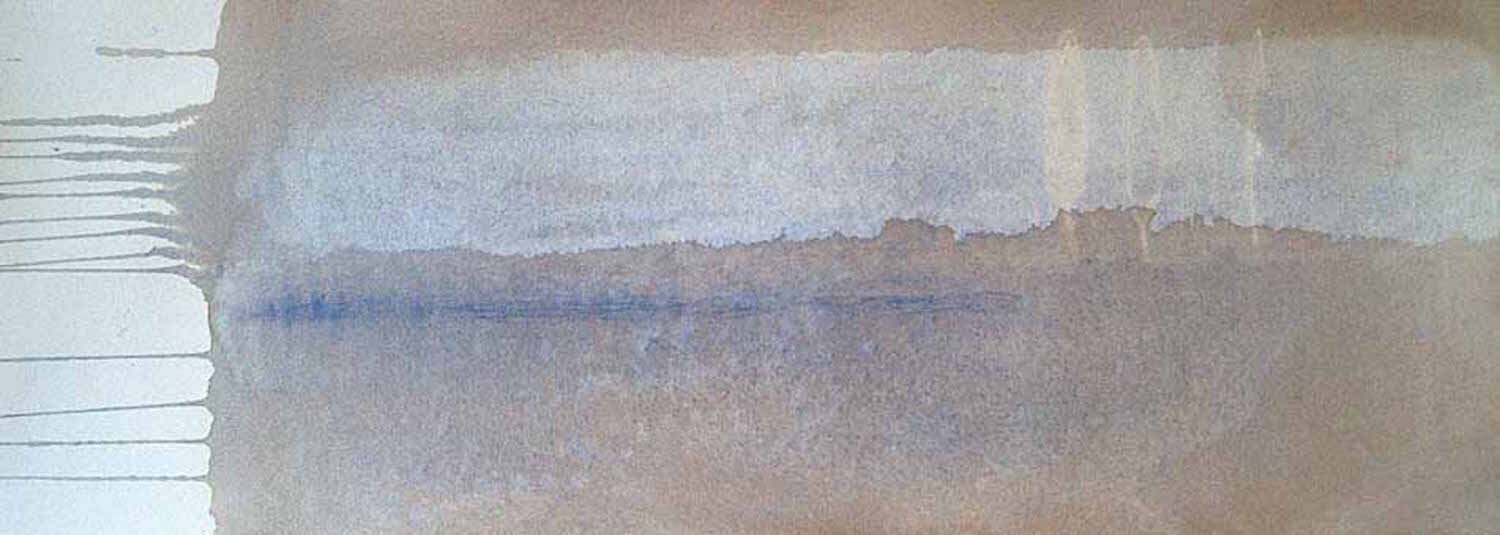 iona-dusk watercolour 42x74cm sold