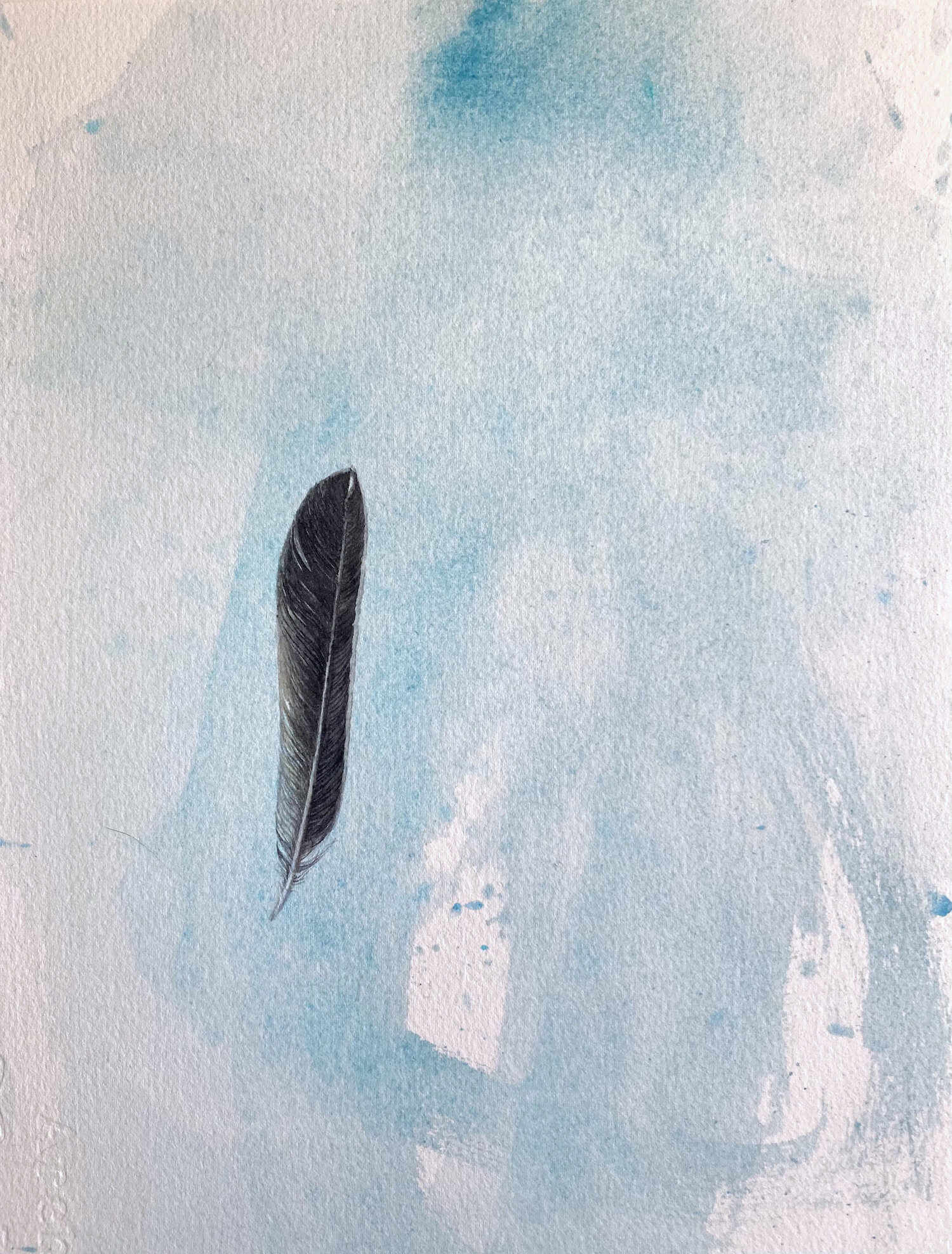 Iona blue I - watercolour on paper - 31 x 24 cm