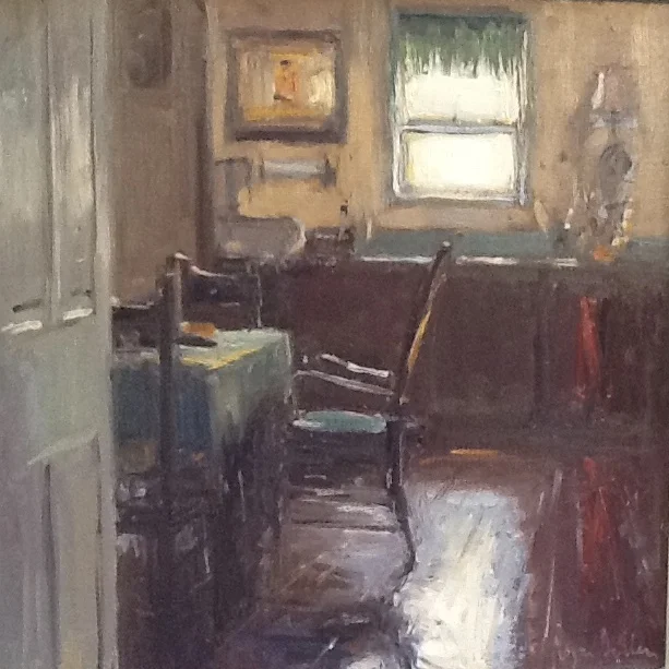 The Yellow house 10x10 Oil on board
