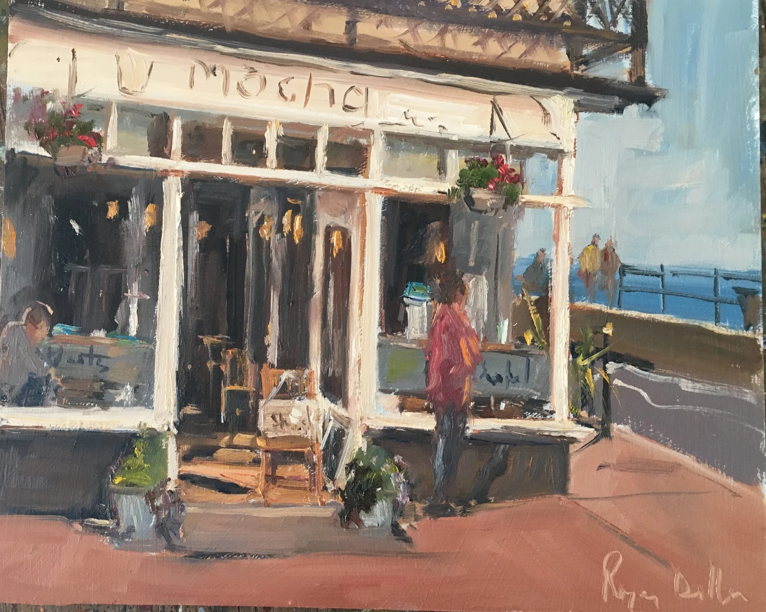 East Devon Art Academy Plein air painting in Oil in Sidmouth — Roger Dellar
