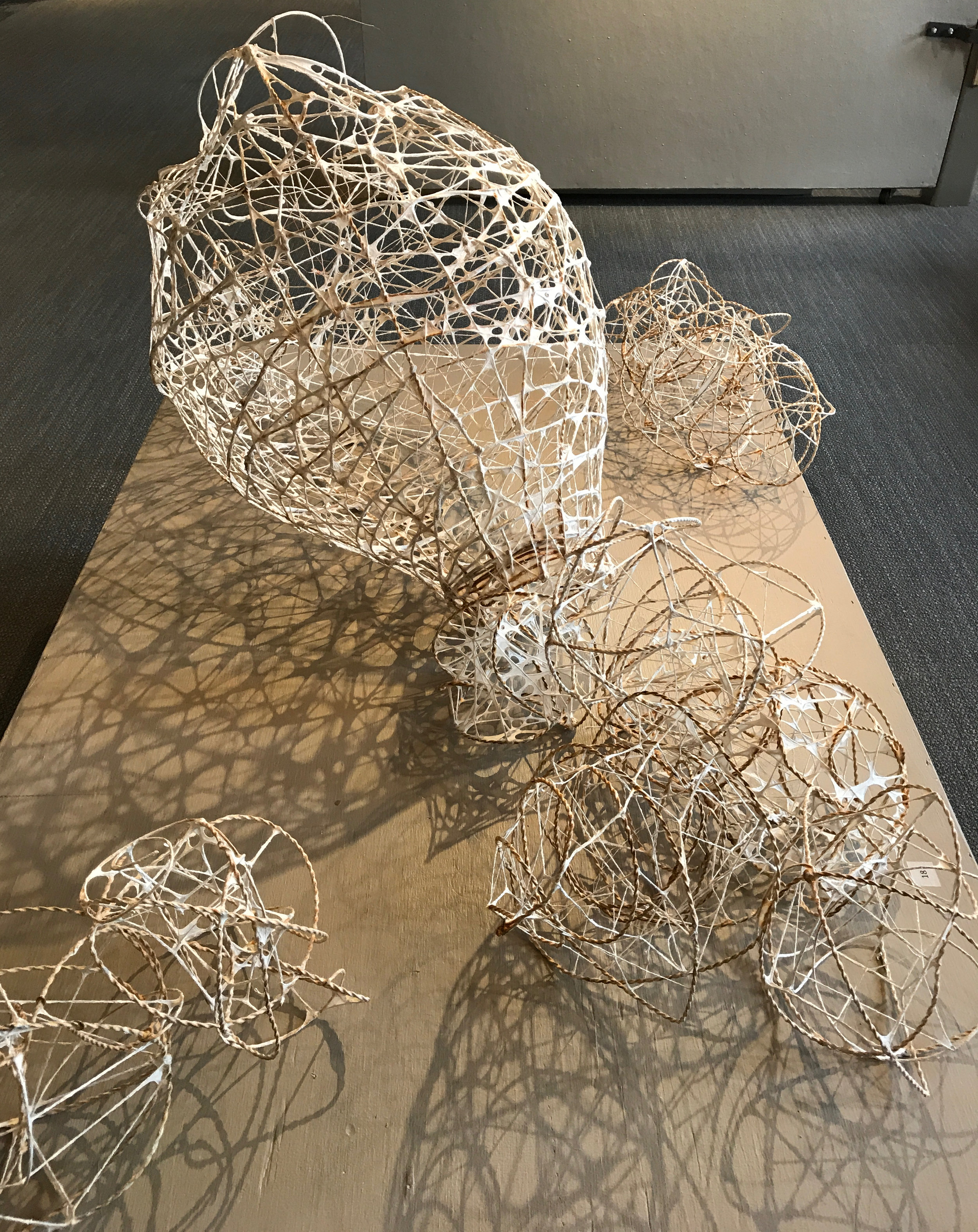 Untitled Rebar Tie Wire Sculptures