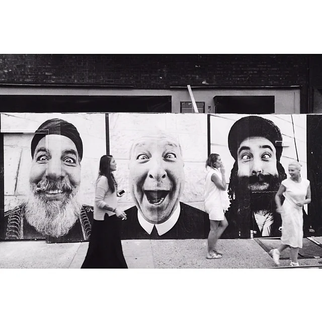 Face 2 Face by @jr: “In 2007, during the Face 2 Face project, JR and Marco organized the largest illegal photography exhibition ever. For this project, portraits of Israelis and Palestinians are pasted face to face, in large format on both sides of the wall and in several Palestinian and Israeli cities. In a very sensitive context, we have to be clear. We are in favor of a solution in which two countries, Israel and Palestine would live peacefully within safe and international recognized borders. We can be optimistic.” (at Soho, New York City)
