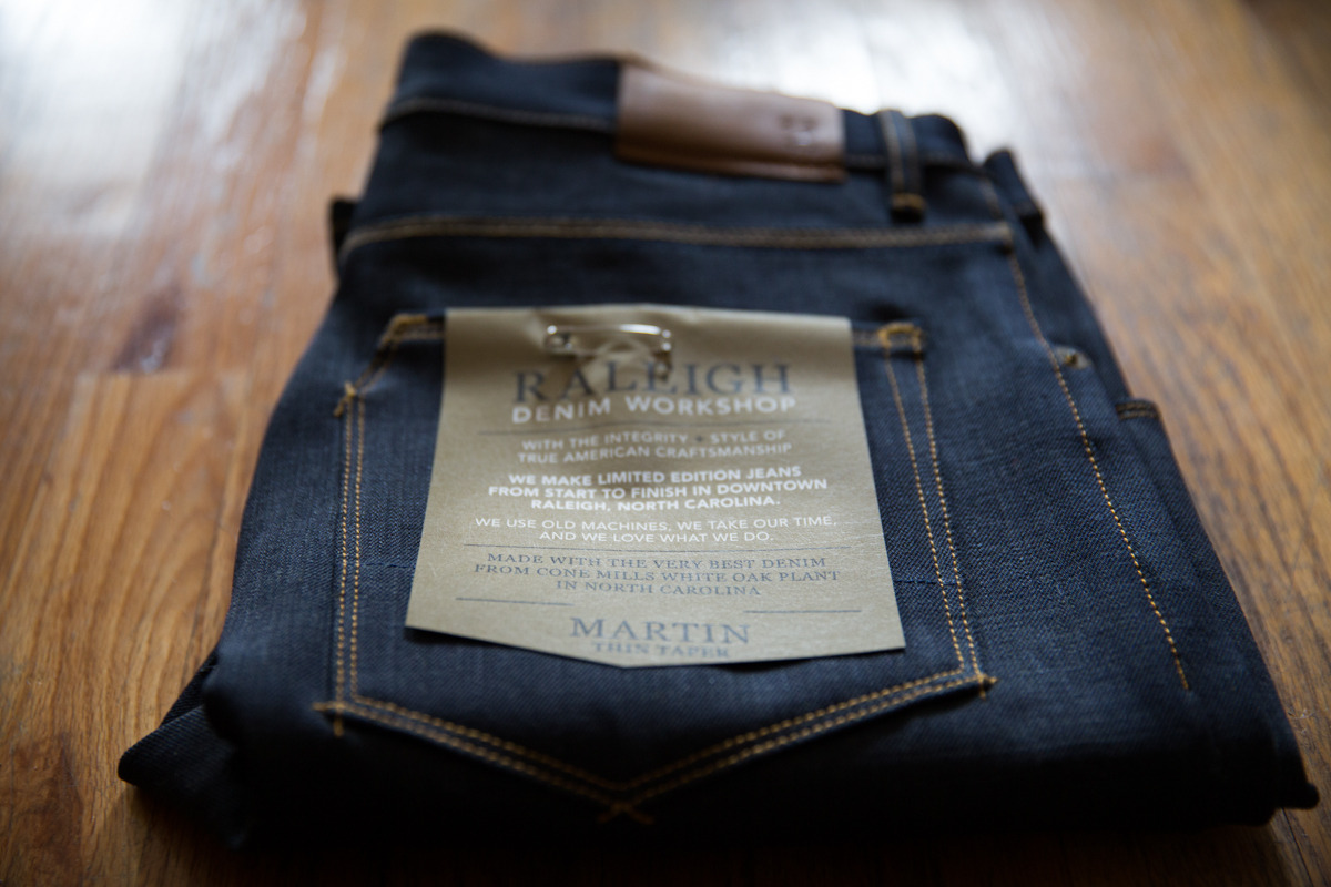“We use old machines, we take our time, and we love what we do.”
Huge thanks and shout out to Raleigh Workshop , for taking such great care of me. Not only do they make the best jeans (I’ve been searching for years), but they have some of the best customer service I have ever experienced and will take great care of you. All of their jeans are handmade in small batches, with the highest level of craftsmanship and extraordinary attention to detail. Each pair is signed and numbered, made from the finest selvedge denim from Cone Mills’ White Oak plant. Every pair of jeans tell a story, and I can’t wait to break this raw selvedge pair in this summer in the Arctic!