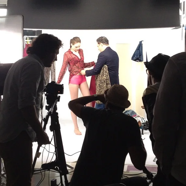 On set at Isaac Mizrahi NY. I had a blast filming Isaac today with director, Mo Scarpelli. (Taken with Instagram at Isaac Mizrahi NY)