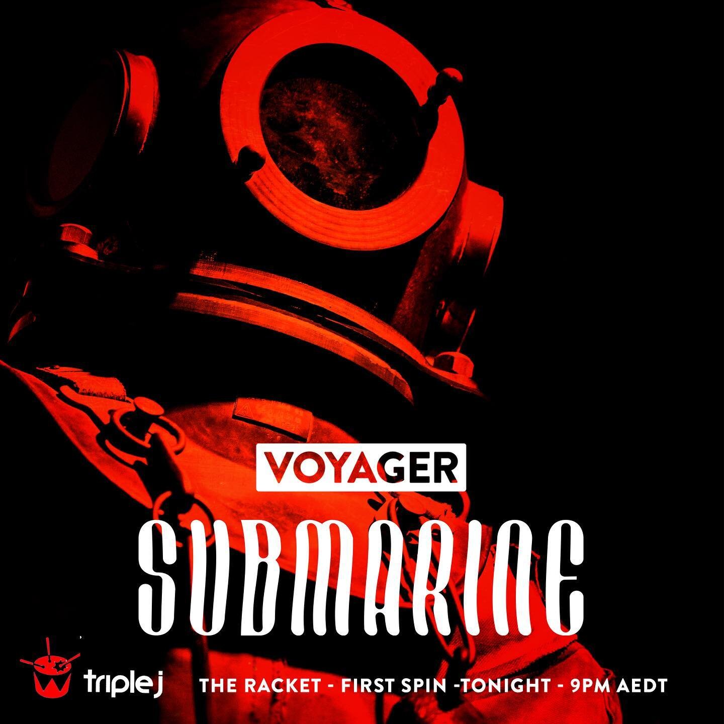 Cant wait to show you SUBMARINE tonight on @triplejracket ! Get your first taste before the video is released on Thursday 🤘🤘🎉 #voyagerau #voyager #alexcanionmusic #submarine #mayones