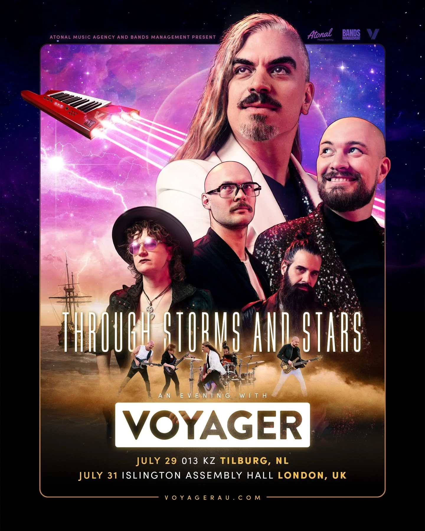 We&rsquo;re starting the journey over land, sea and war zones to play THROUGH STORMS AND STARS this week at Tilburg and London. Got my trusty Mayones ready to go too! Can&rsquo;t wait 🔥🤘#alexcanionmusic #voyager #mayonesjabbacustom