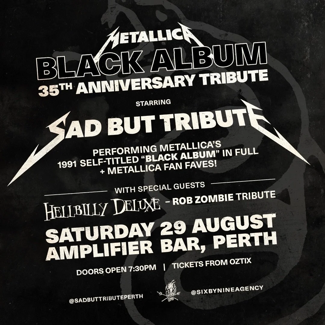 It all goes down tomorrow night at Amplifier bar! We&rsquo;re gonna be playing the pivotal BLACK ALBUM in its entirety then throw out some of the even older-school Metallica classics. It&rsquo;s gonna sound effin huge so make sure ya grab ya tickets 