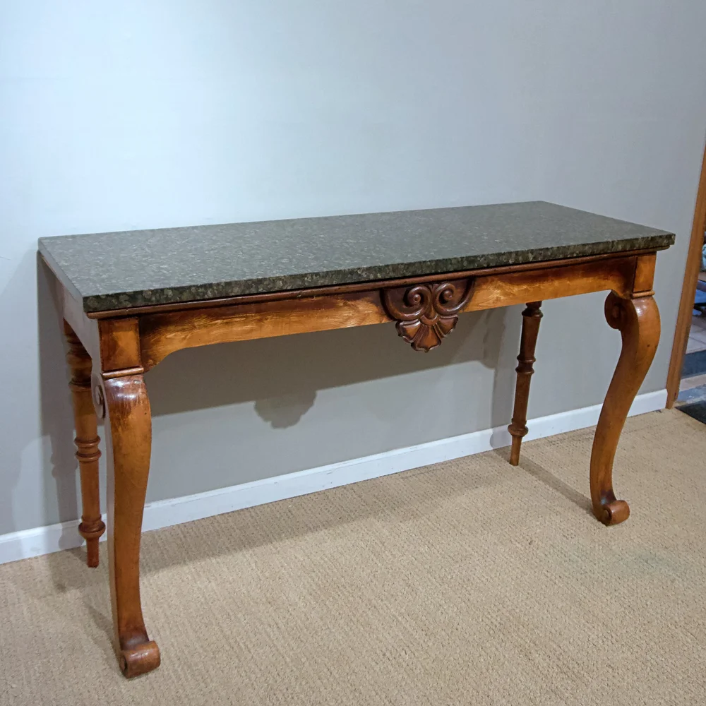 Victorian Sofa Table With Marble Top Matttroy