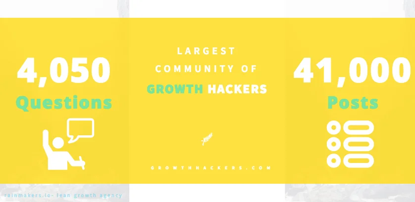 Growthhackers.com: the largest community of growth hackers