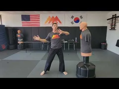 Front kick-Spin hook combo