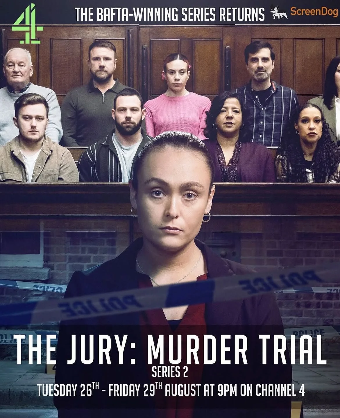 This landmark experiment follows the restaging of a real-life murder trail in front of two juries of ordinary people. Will they reach the same verdict?
The BAFTA winning show returns on @channel4 from the 26th- 29th August at 9pm.
TCG’s