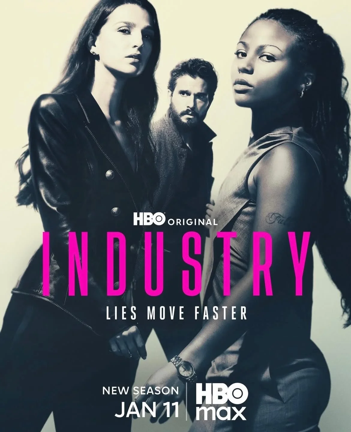 Industry is back with Season 4!⁣
⁣
The popular show returns with more drama and heated rivalries.⁣
⁣
The 8 episodes will be shown weekly from the 12th January on @bbc &amp; @bbciplayer and also on @HBO ⁣
⁣
Cast includes @marisaabela_ @mmyhala and Kit