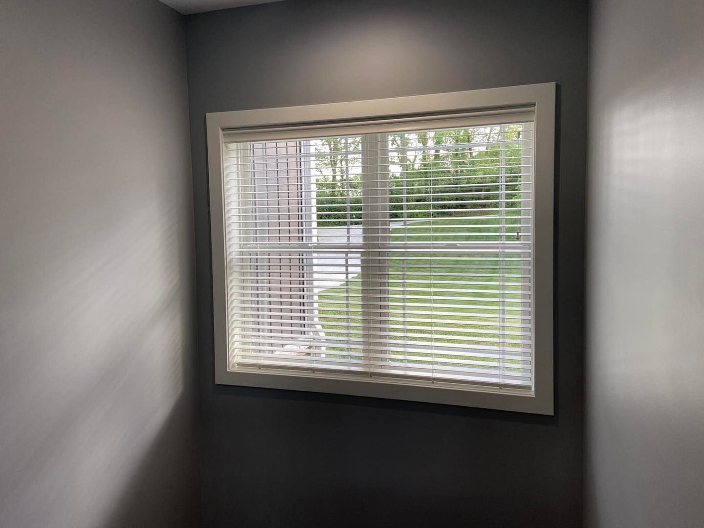  Hunter Douglas EverWood® Alternative Wood Blinds with PowerView Motorization provide both durability and timeless style with ease of operation for hard to reach windows 