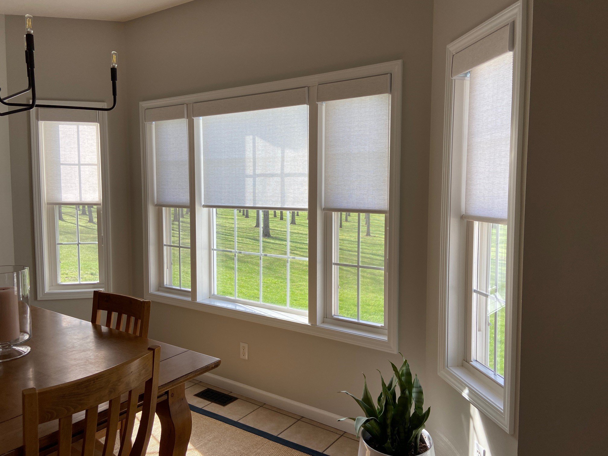  Hunter Douglas Designer Roller Shades provide clean lines and a timeless aesthetic that complement any style 