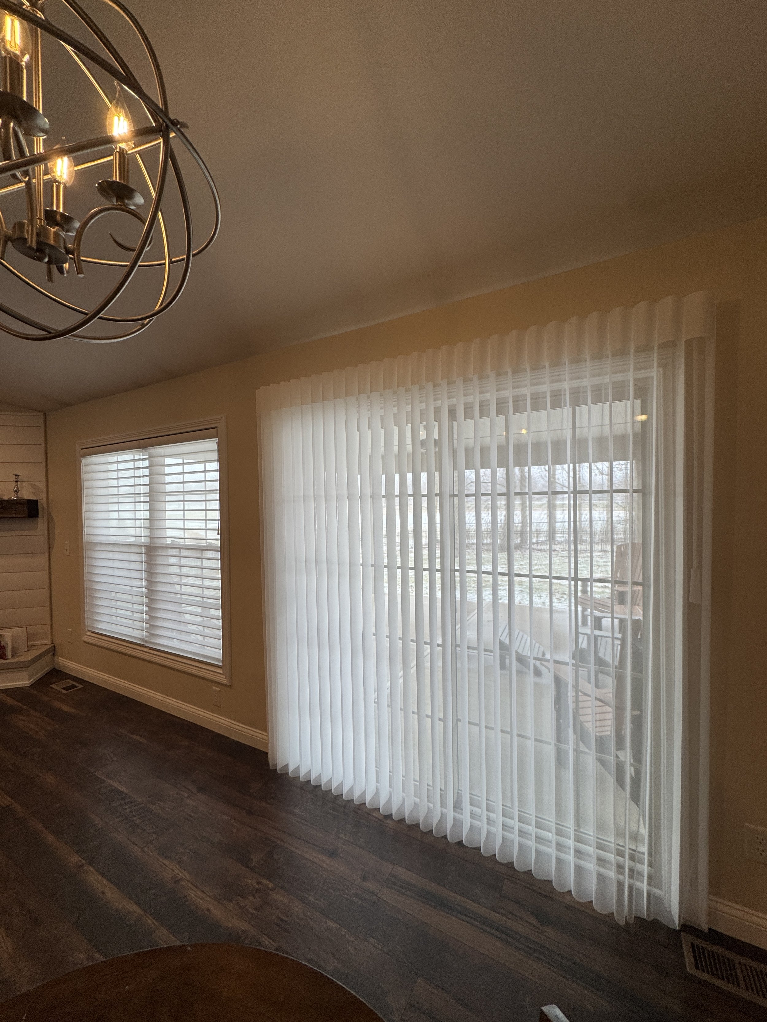  Hunter Douglas Whole House Solution coordinates products and fabrics across multiple lines to give a cohesive look on a variety of window and door sizes 