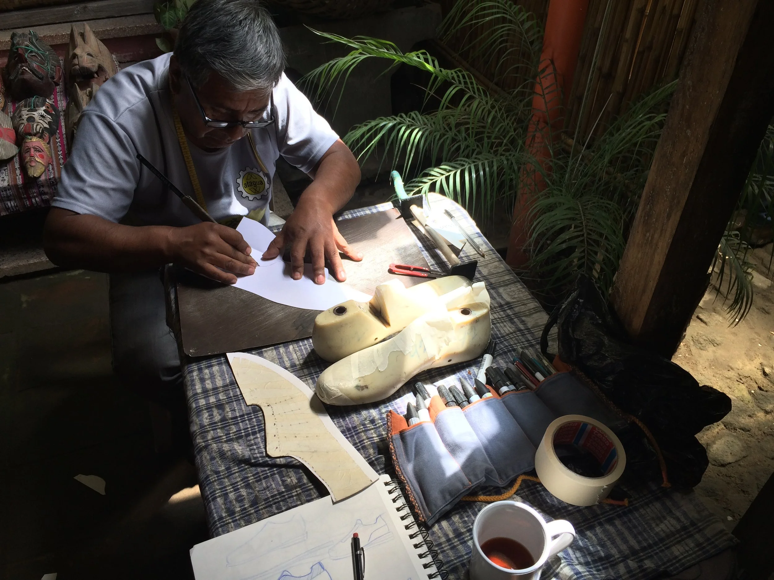  Patterns were made in an entirely traditional manner, but the designs were highly contemporary. 